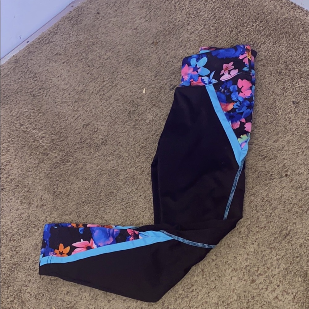 justice flowered leggings
